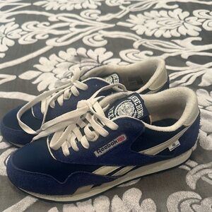 Reebok Classic Navy and Cream Sneakers